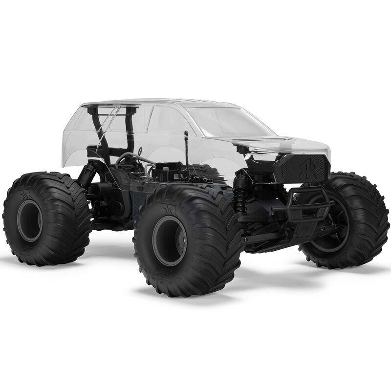 ARRMA 1/10 GORGON 2WD RTA Kit Brushed MonsterTruck (Batt & Char Included), Clear - 12