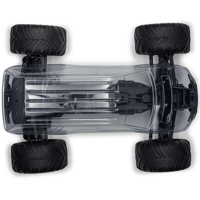 ARRMA 1/10 GORGON 2WD RTA Kit Brushed MonsterTruck (Batt & Char Included), Clear - 10