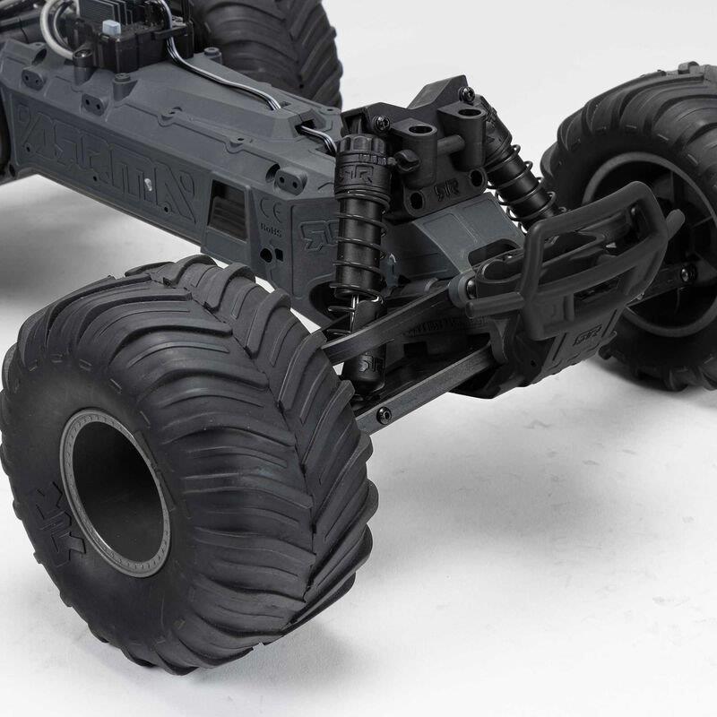 ARRMA 1/10 GORGON 2WD RTA Kit Brushed MonsterTruck (Batt & Char Included), Clear - 19
