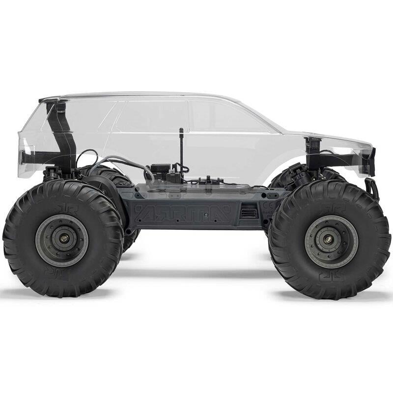 ARRMA 1/10 GORGON 2WD RTA Kit Brushed MonsterTruck (Batt & Char Included), Clear - 13