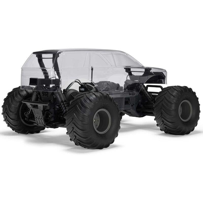 ARRMA 1/10 GORGON 2WD RTA Kit Brushed MonsterTruck (Batt & Char Included), Clear - 14