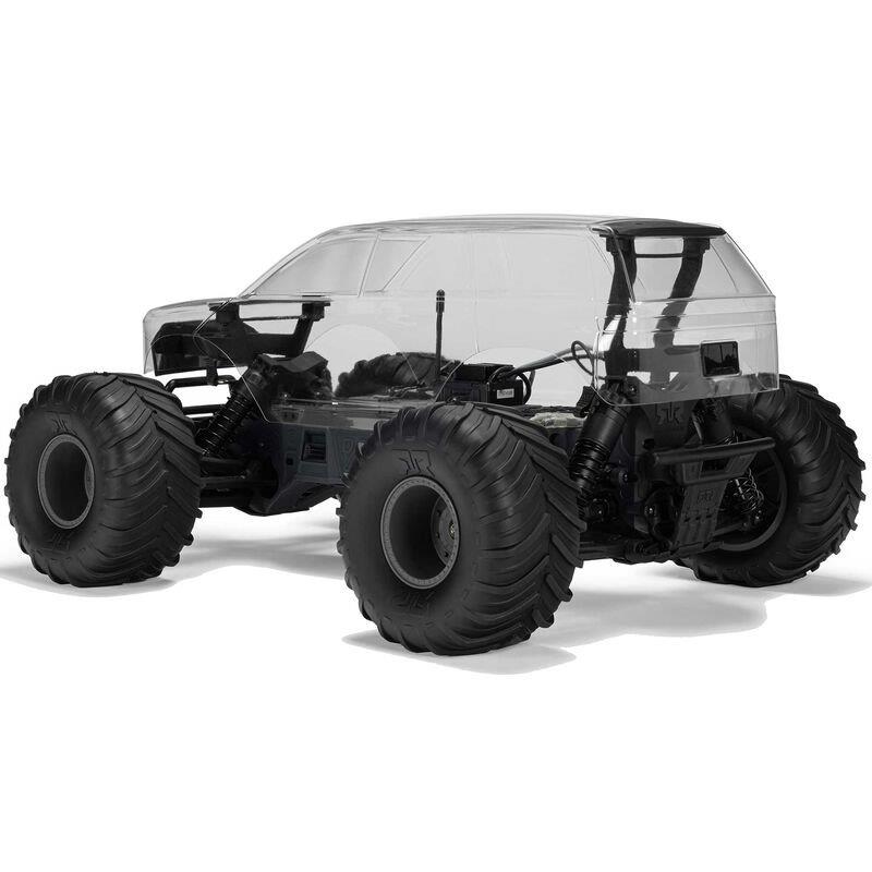 ARRMA 1/10 GORGON 2WD RTA Kit Brushed MonsterTruck (Batt & Char Included), Clear - 15