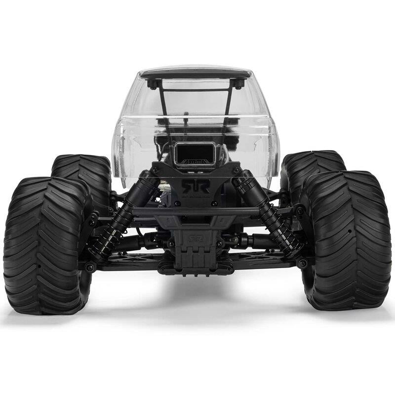 ARRMA 1/10 GORGON 2WD RTA Kit Brushed MonsterTruck (Batt & Char Included), Clear - 9