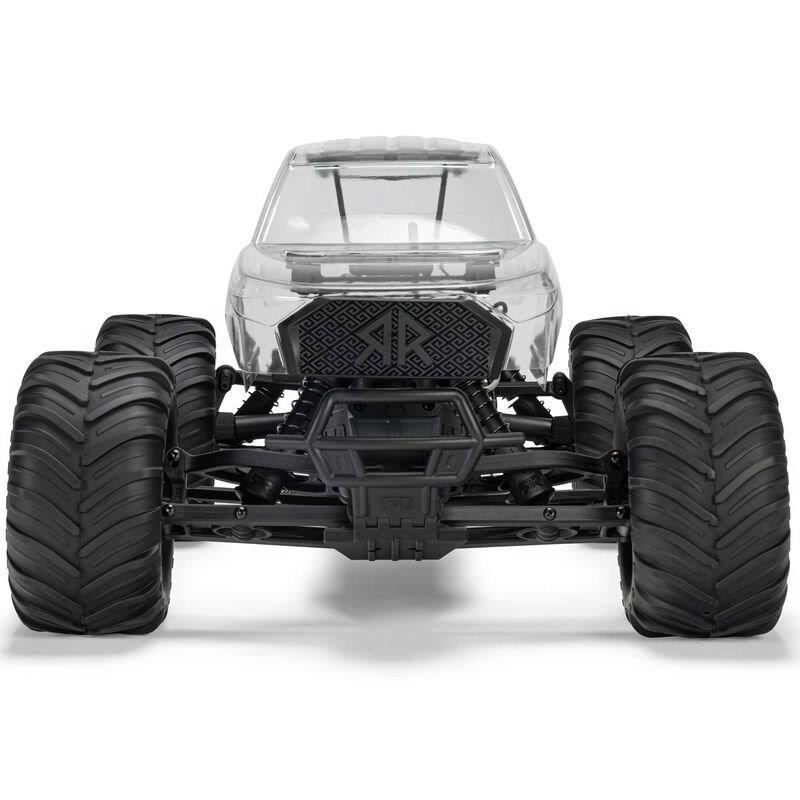 ARRMA 1/10 GORGON 2WD RTA Kit Brushed MonsterTruck (Batt & Char Included), Clear - 8