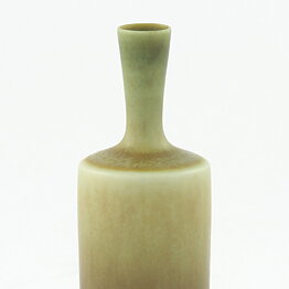 Berndt Friberg (1961) Unique Green Haresfur Vase 10 cm