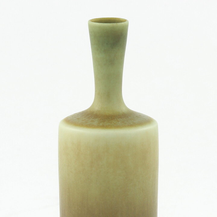 Berndt Friberg (1961) Unique Green Haresfur Vase 10 cm