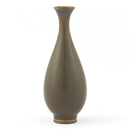 Berndt Friberg (1957) Unique Brown Haresfur Vase 8 cm