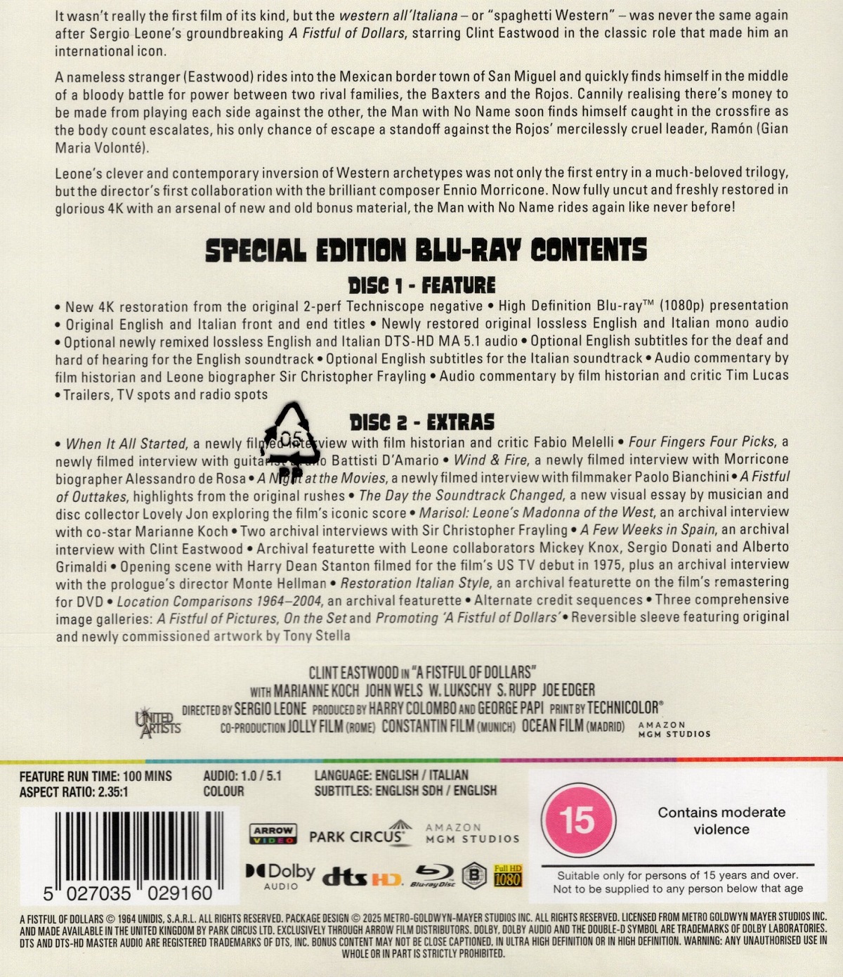 A Fistful Of Dollars (ej svensk text) (Blu-ray) - 2