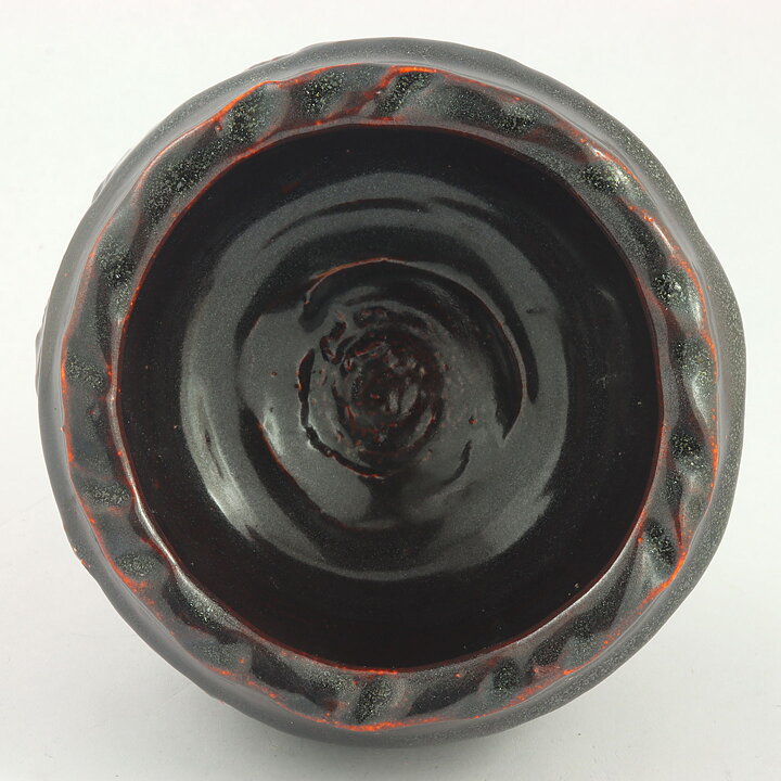 Isak Isaksson (2000s) Unique Chawan Bowl with Brown Glaze 12 cm #50