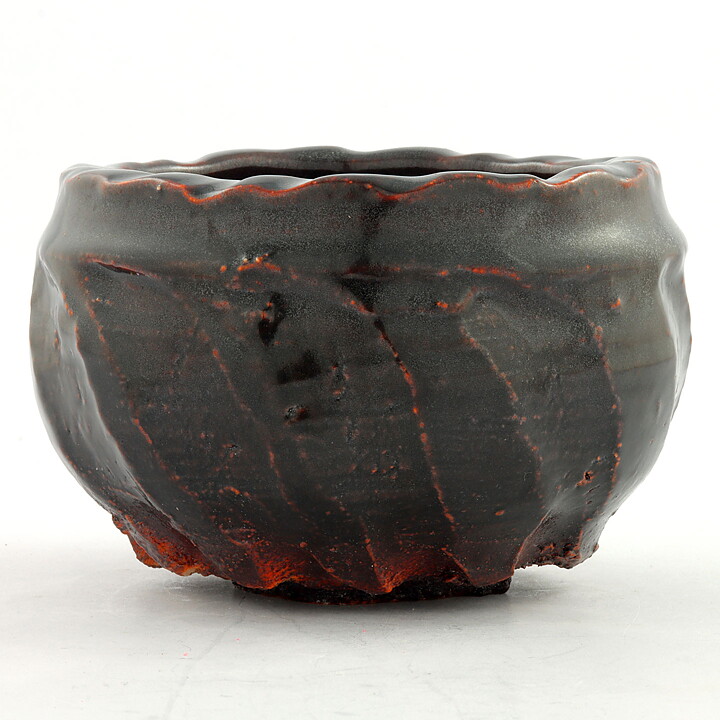 イサク・イサクソン  一点もの  茶色のボウル  茶碗  (12cm)  2000年代  #50