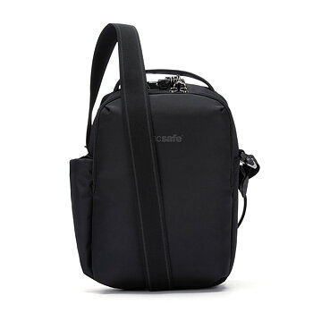 Stöldsäker axelremsväska - PACSAFE V Tour Crossbody Jet Black