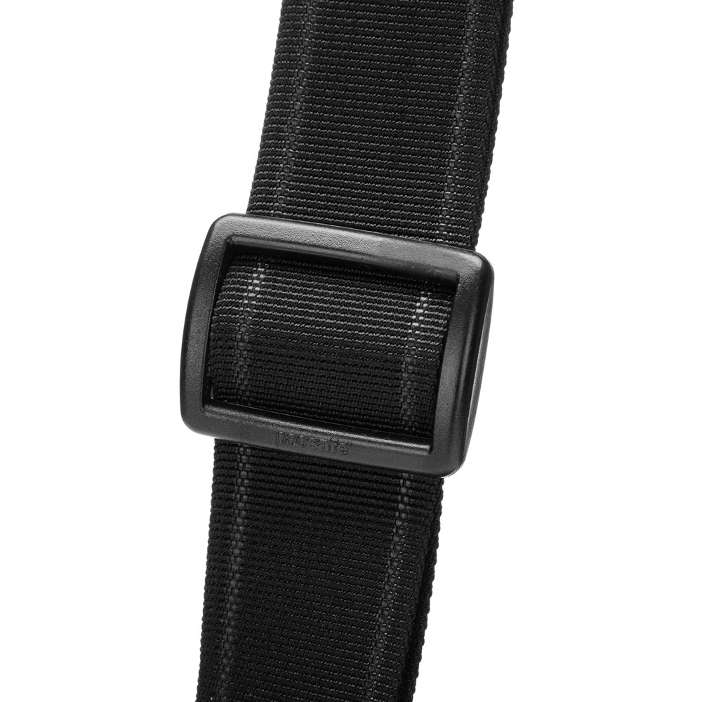 Stöldsäker axelremsväska - PACSAFE V Tour Crossbody Jet Black - 9