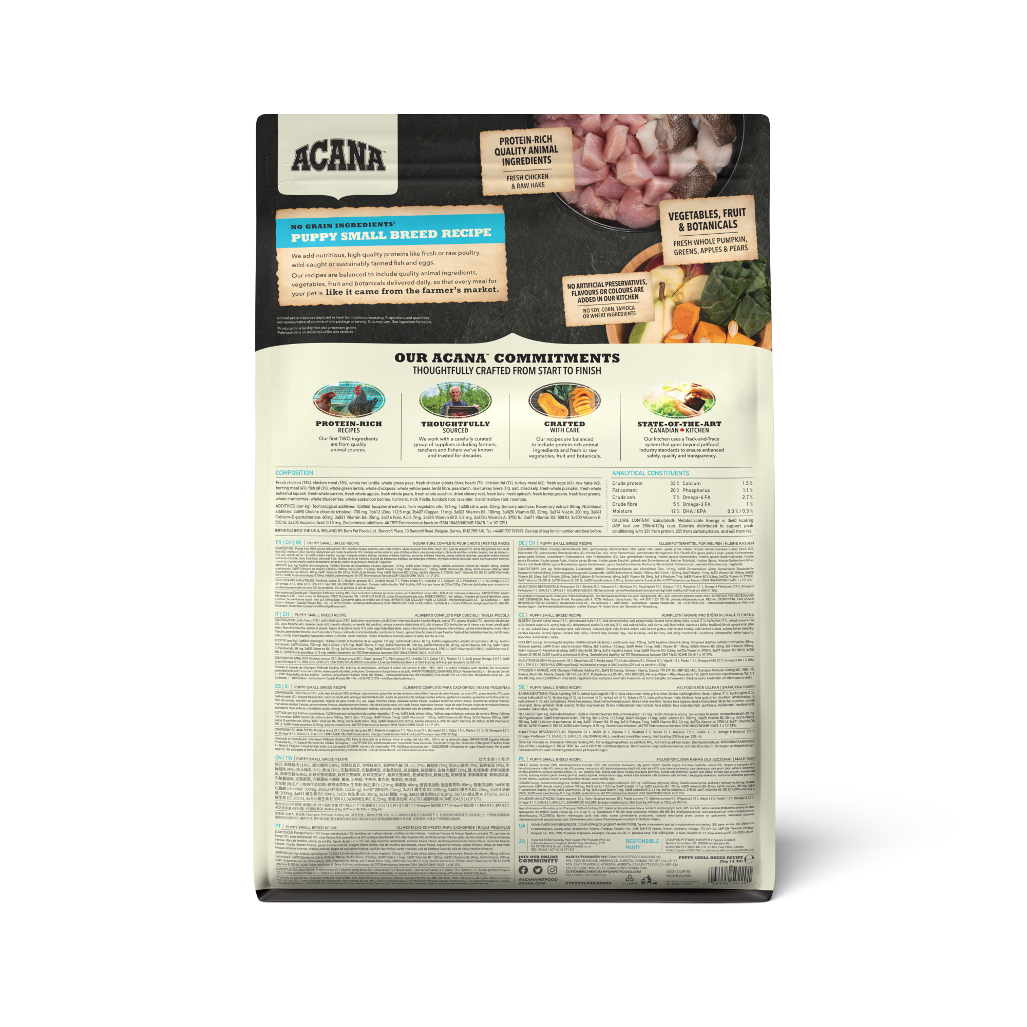 Acana - Puppy Small Breed Recipe - 6kg - 2