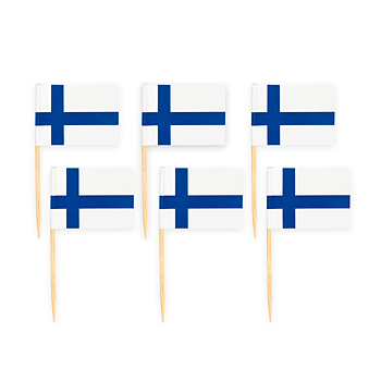 Cake picks Finland flaggan 