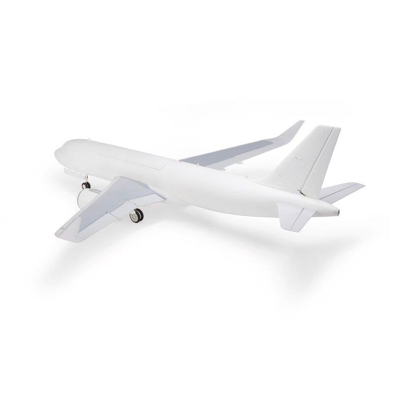 E-flite Airbus A320neo Twin 64mm EDF BNF Basic w AS3X+, SAFESelect, Base White - 4