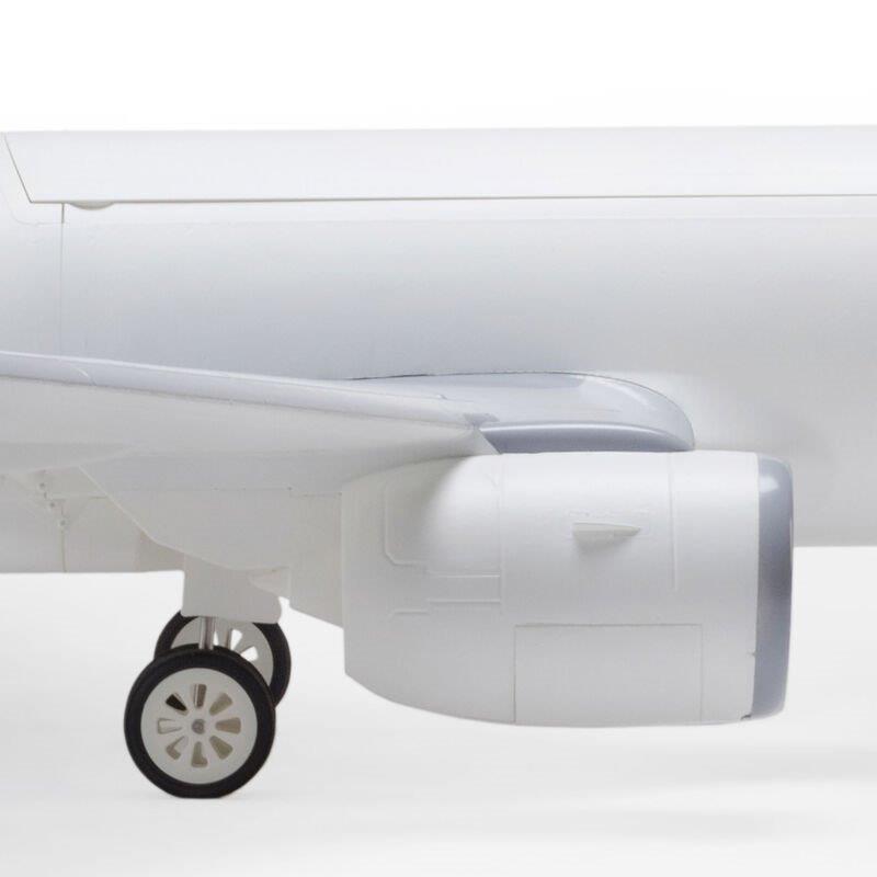 E-flite Airbus A320neo Twin 64mm EDF BNF Basic w AS3X+, SAFESelect, Base White - 26