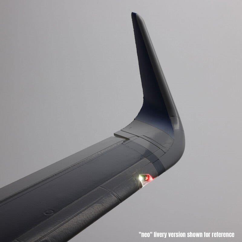 E-flite Airbus A320neo Twin 64mm EDF BNF Basic w AS3X+, SAFESelect, Base White - 15