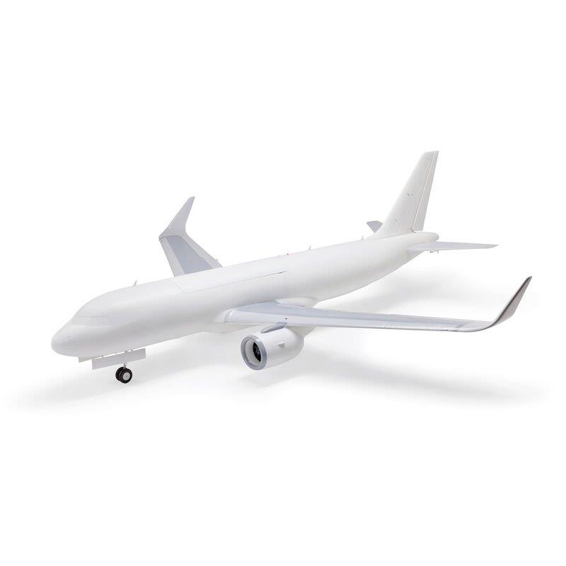 E-flite Airbus A320neo Twin 64mm EDF BNF Basic w AS3X+, SAFESelect, Base White - 2