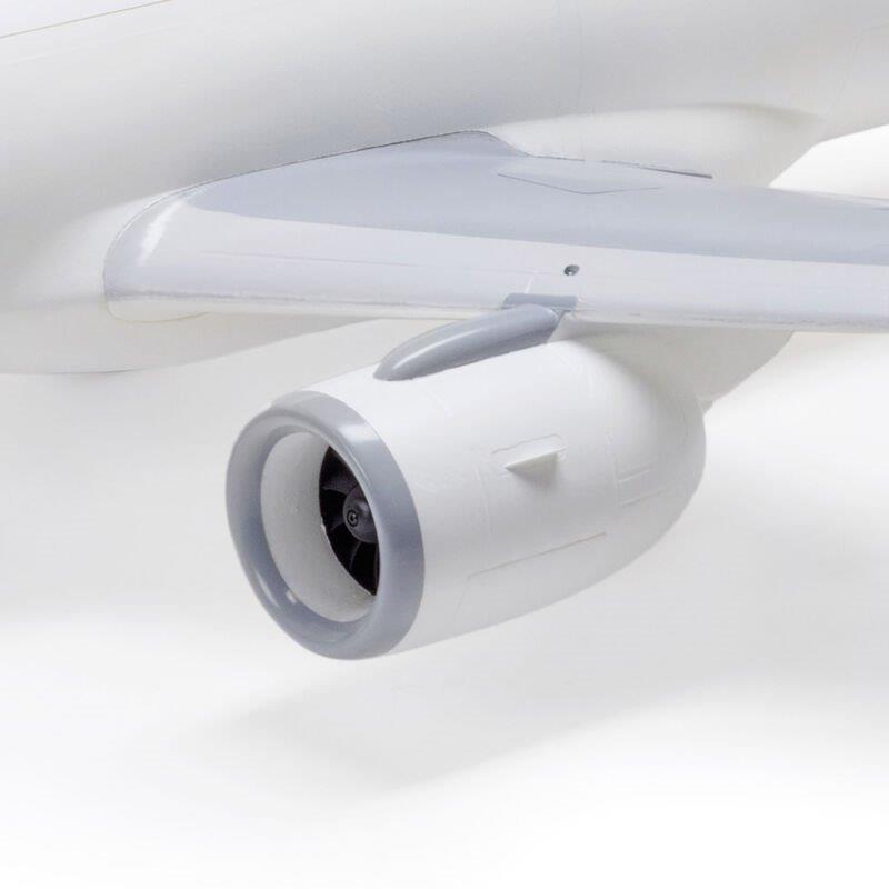 E-flite Airbus A320neo Twin 64mm EDF BNF Basic w AS3X+, SAFESelect, Base White - 25
