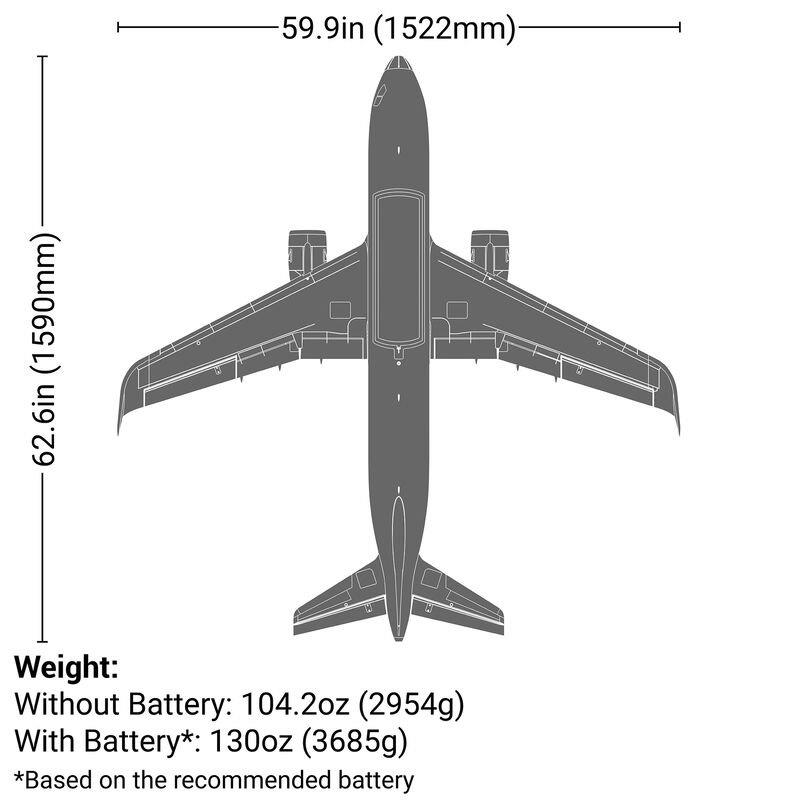E-flite Airbus A320neo Twin 64mm EDF PNP - 29