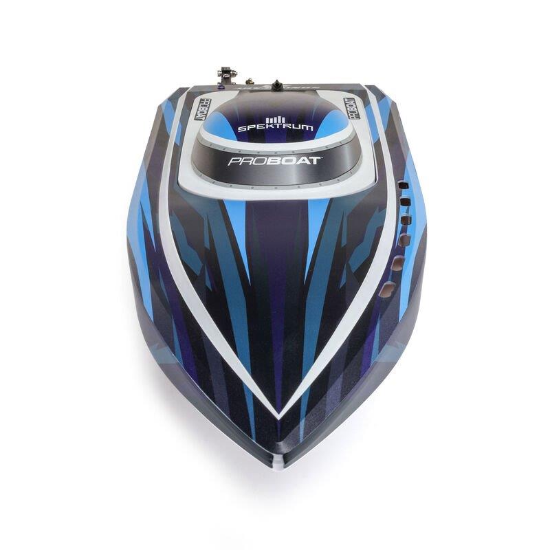 PROBOATSonicwake 24inch Self-Righting Brshlss Deep-V RTR (Batt & Char Inc), Blue - 12