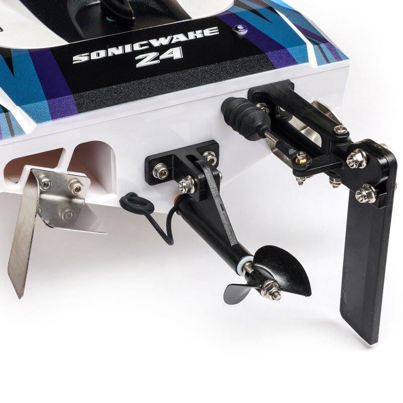 PROBOATSonicwake 24inch Self-Righting Brshlss Deep-V RTR (Batt & Char Inc), Blue - 17