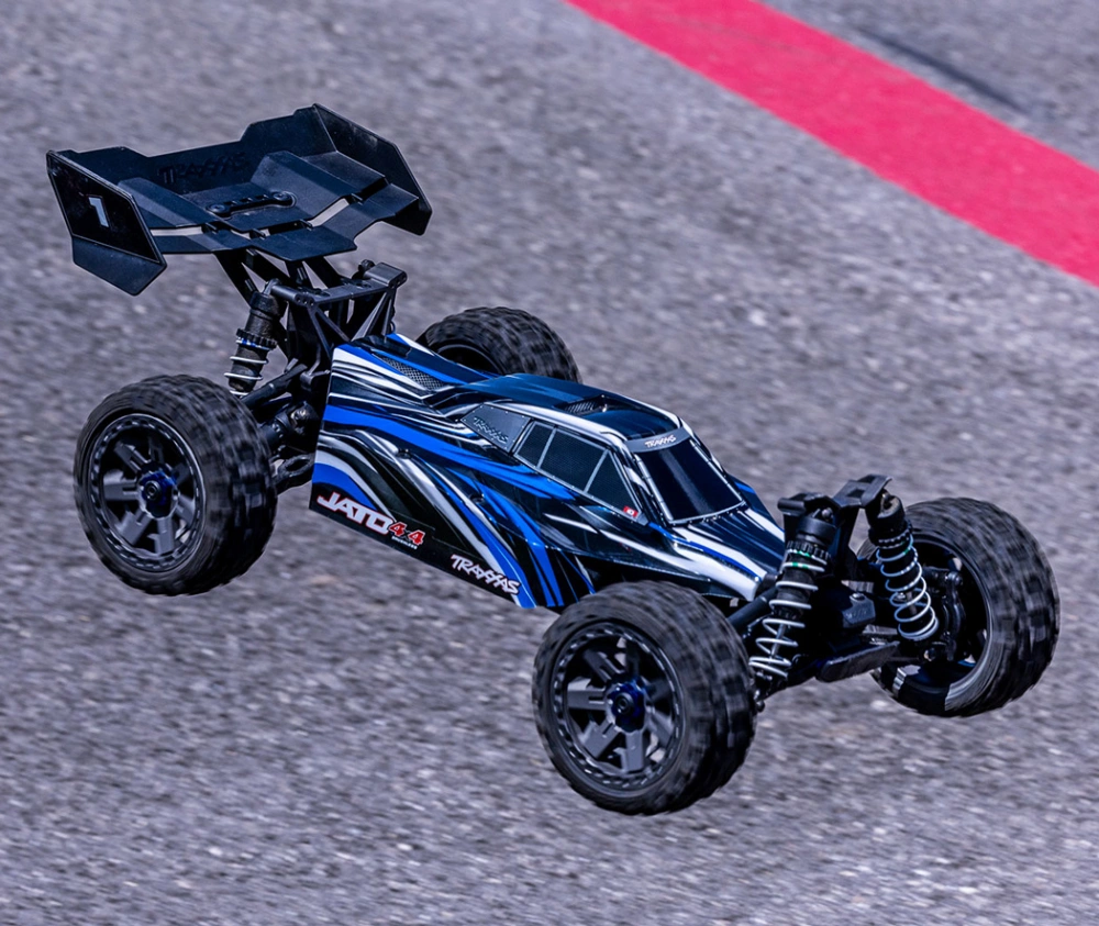 Traxxas Jato 4x4 1/8 BL-2s EHD RTR Blå nu med Laddare och lipo batteri   - 9