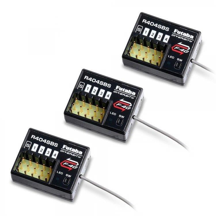 Futaba T10PX Rattradio F-4G/SR/T-FHSS med 3st R404SBS - 2