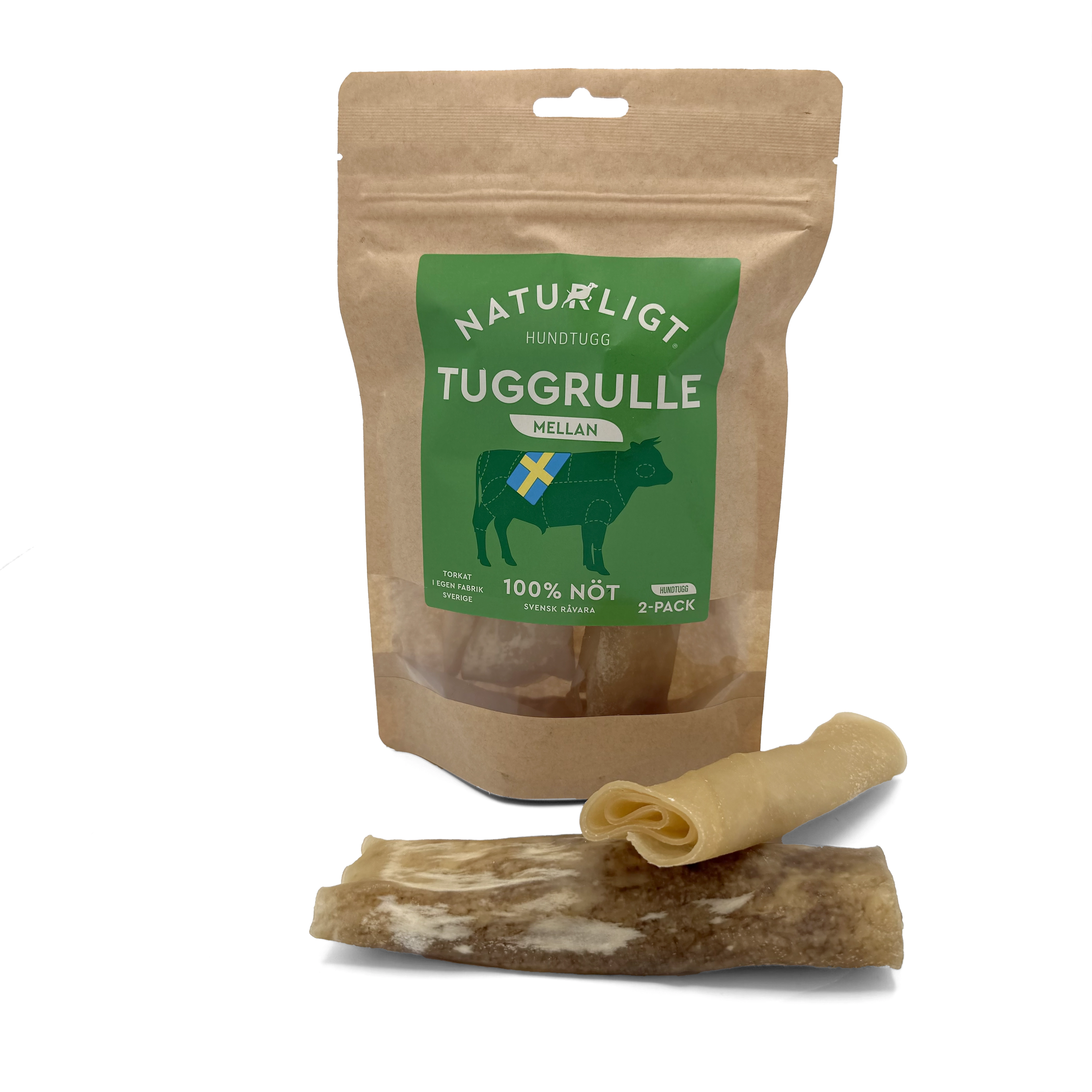 Swedish chewing bones for dogs made of rawhide from beef cattle