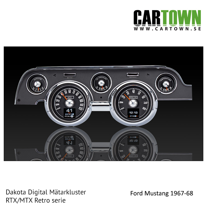 Mätarkluster Ford 1967-68 Mustang RTX/MTX - 4