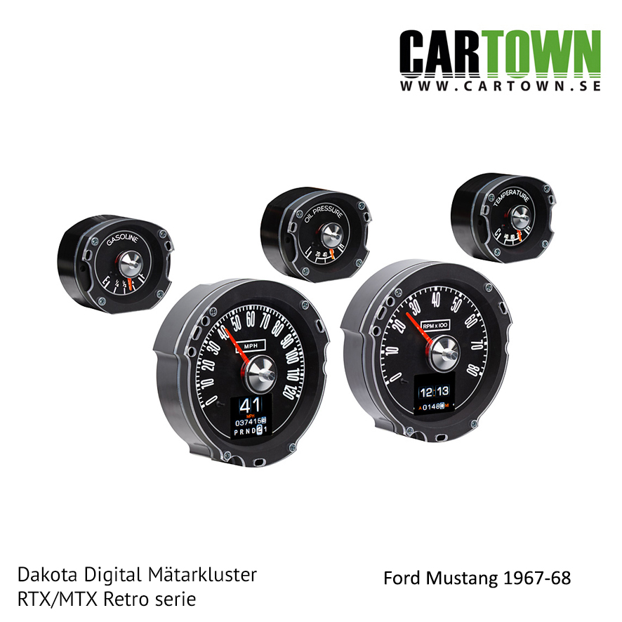 Mätarkluster Ford 1967-68 Mustang RTX/MTX - 3