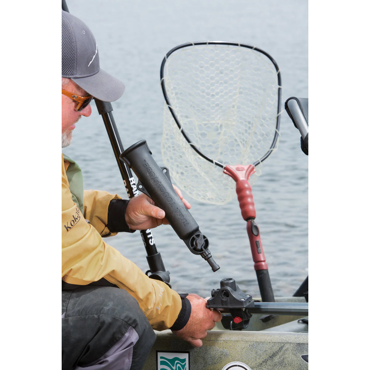 RAM® Tough-Tube™ Rod Holder with Bulkhead/Flat Surface Base - 4