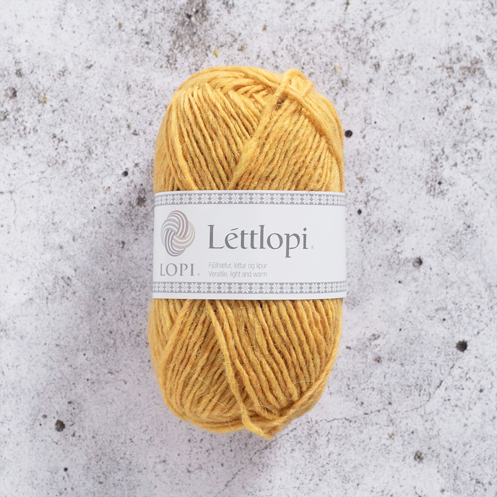 Lettlopi 50 g Mimosa 1703 Stickfasthet 18 m/10 cm