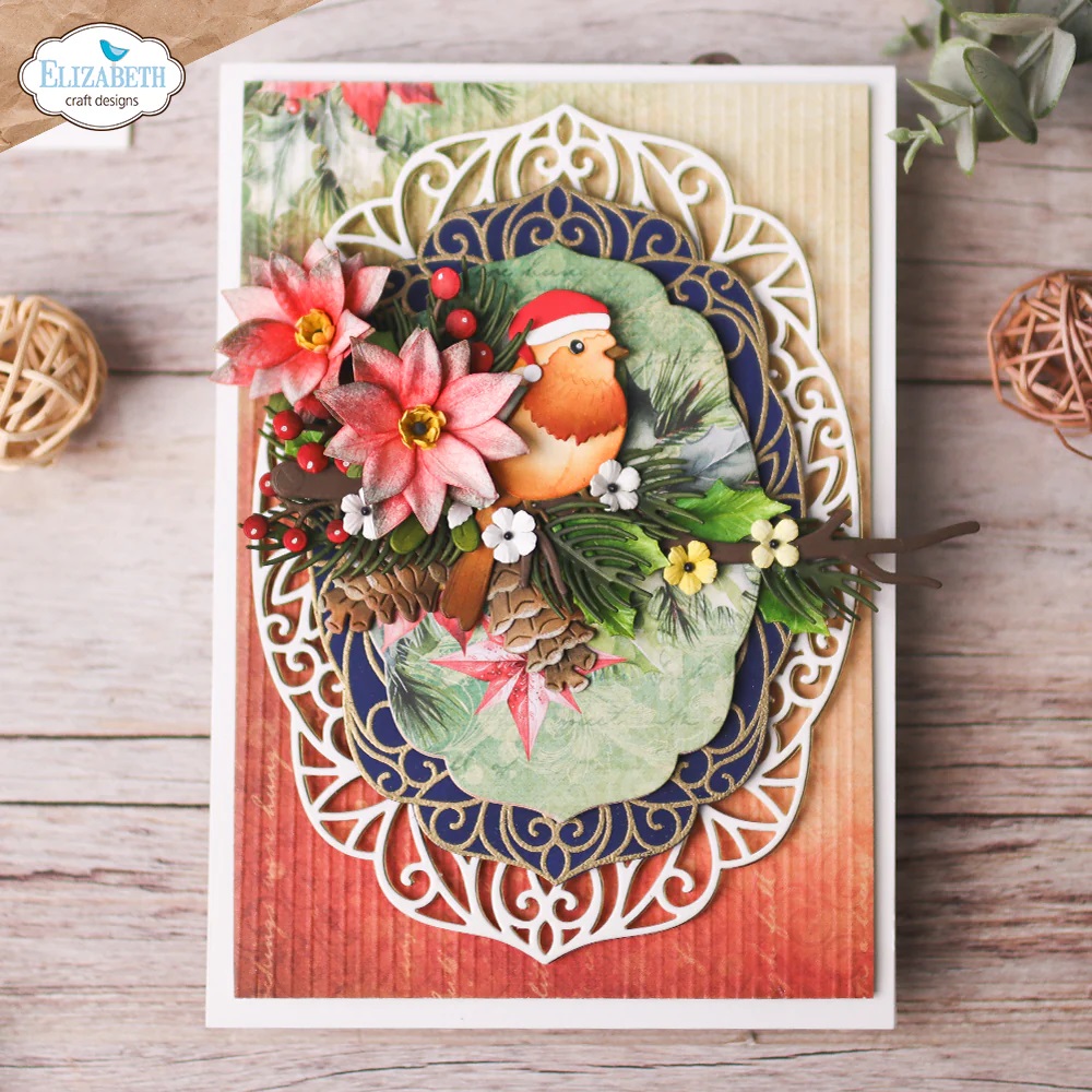 Elizabeth - Clear stamps - Festive Holly Sentiments - 2
