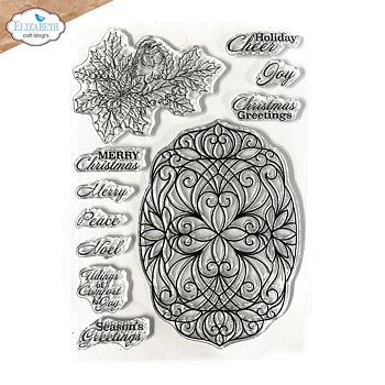 Elizabeth - Clear stamps - Festive Holly Sentiments