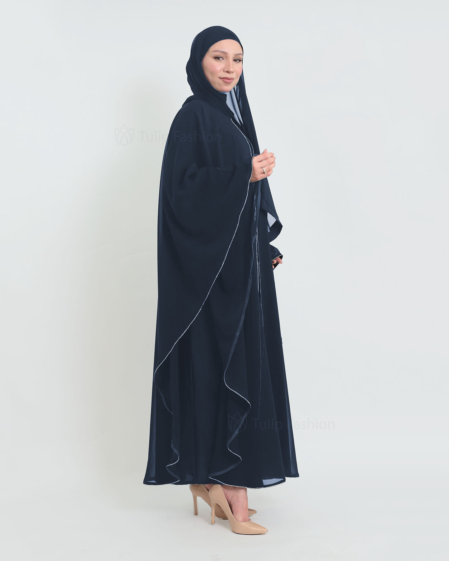 Abaya - Midnight Blue - 3