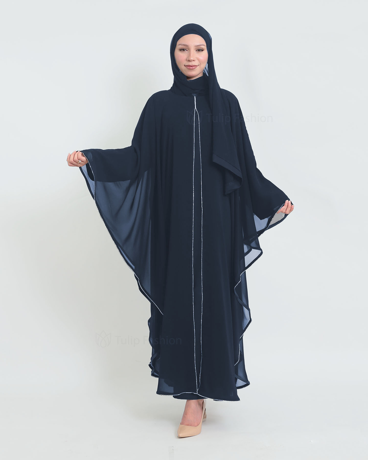 Abaya - Midnight Blue - 2