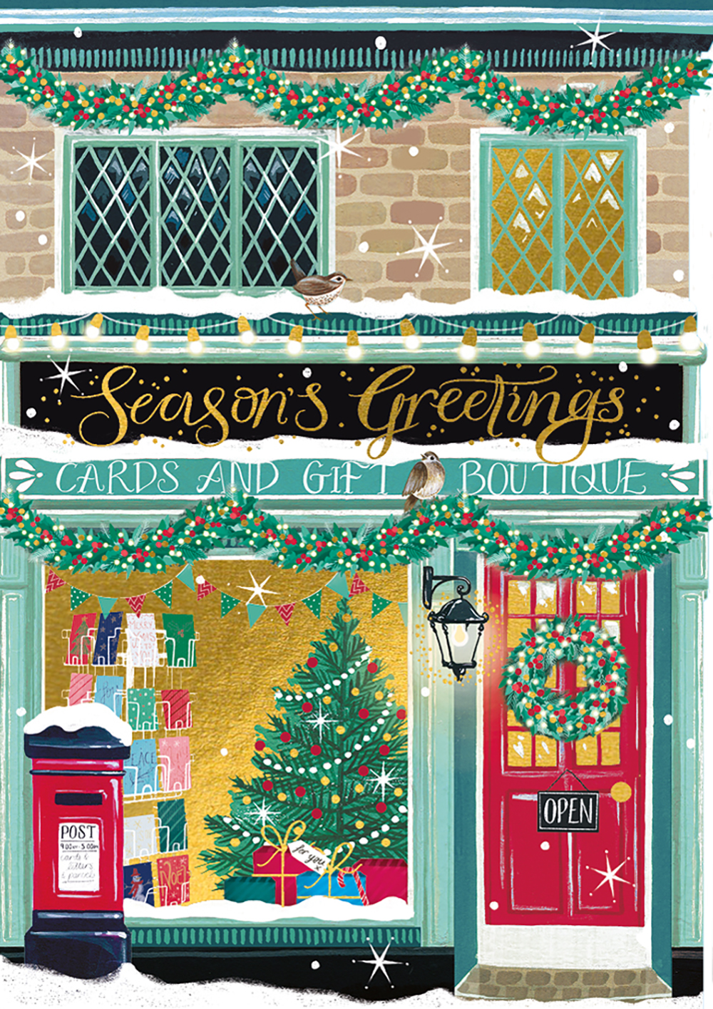 St Nicholas St Cards & Gifts Boutique Xmas Card