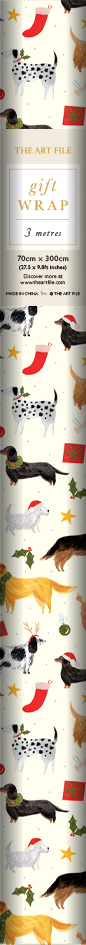 Santa Paws Dog Roll Wrap