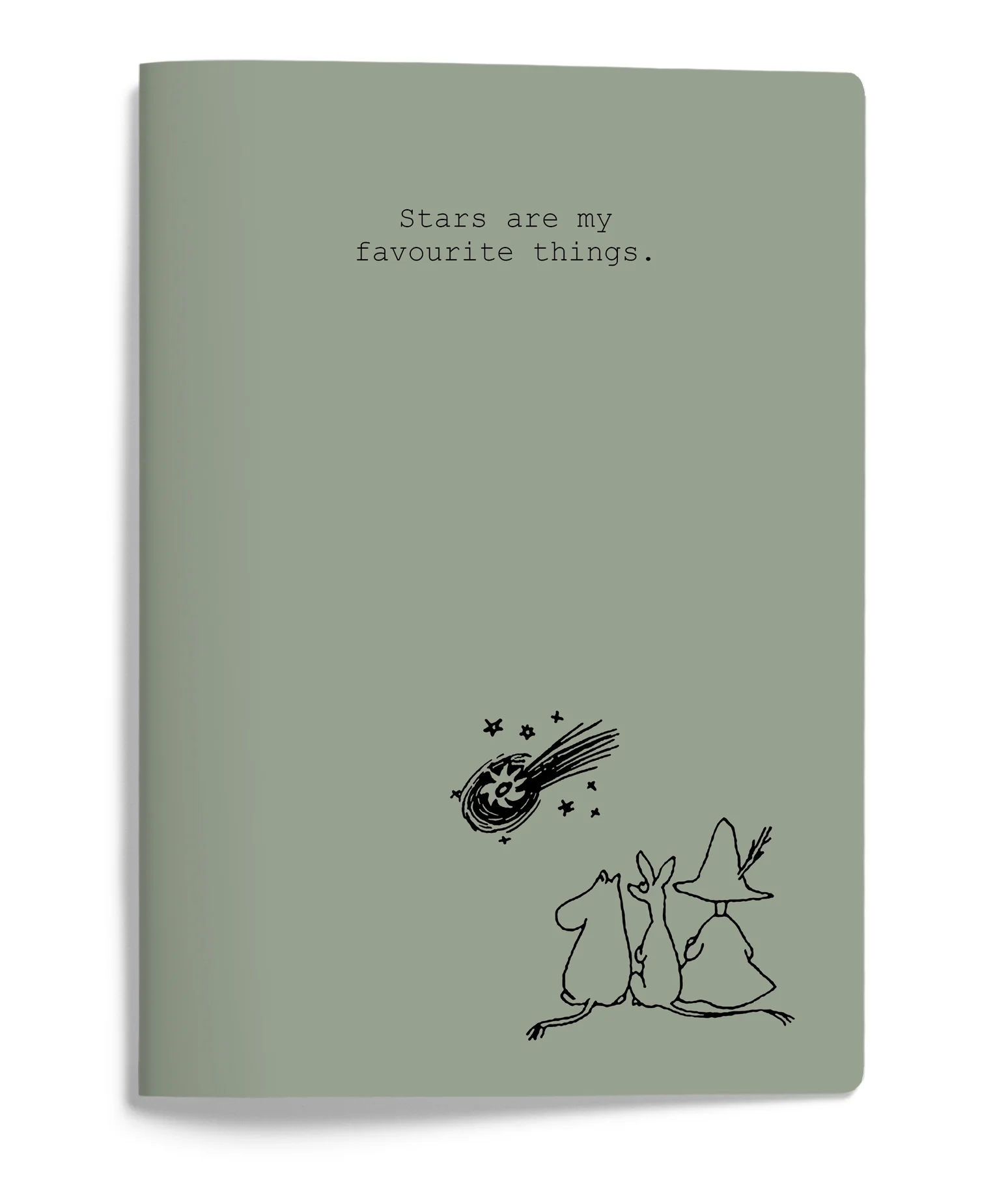 Mumin Anteckningsbok A5 - MOOMIN 80 - Stars are my favorite things