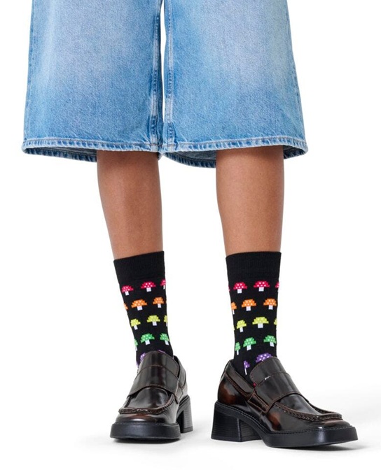 Happy Socks Mushroom Stripe Sock - 2