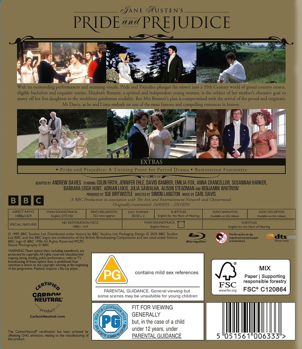 Pride and Prejudice (Limited Edition) (ej svensk text) (Blu-ray) - 2