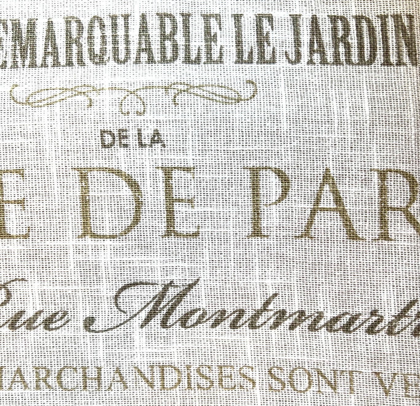 Hissgardin Paris Montmartre med knytband shabby chic lantlig stil - 2