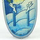 Heljä Liukko-Sundström (1980s) Wall Plaque with Angels and Flowers Motif 32 cm