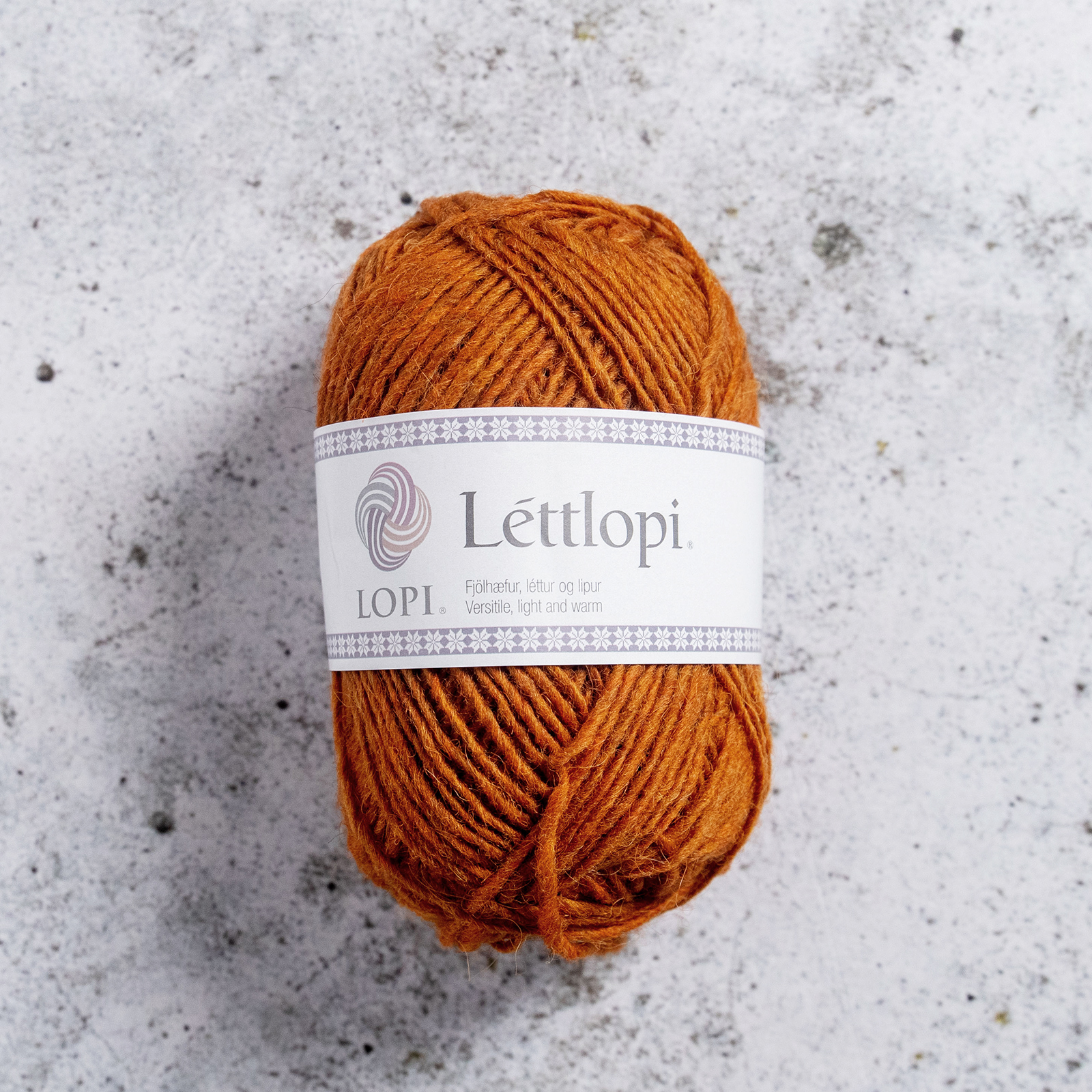 Lettlopi 50 g Apricot 1704 Stickfasthet 18 m/10 cm