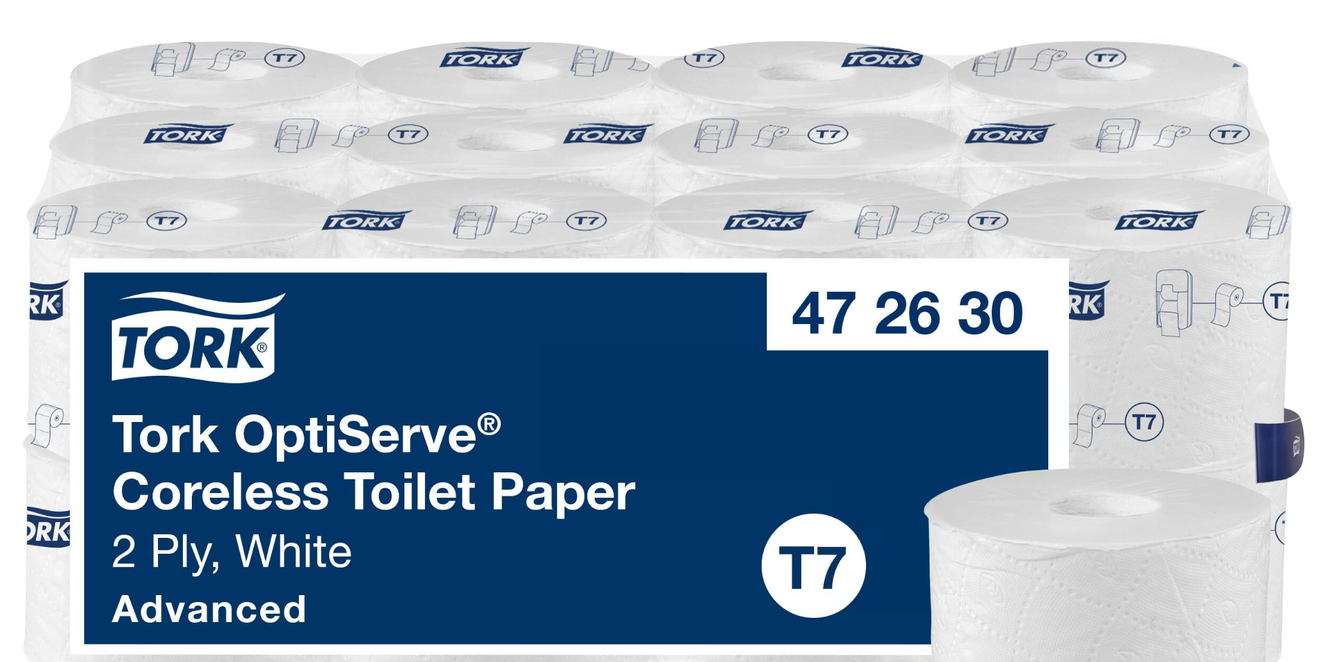 WC-paperi Tork 472630 hylsytön T7/24