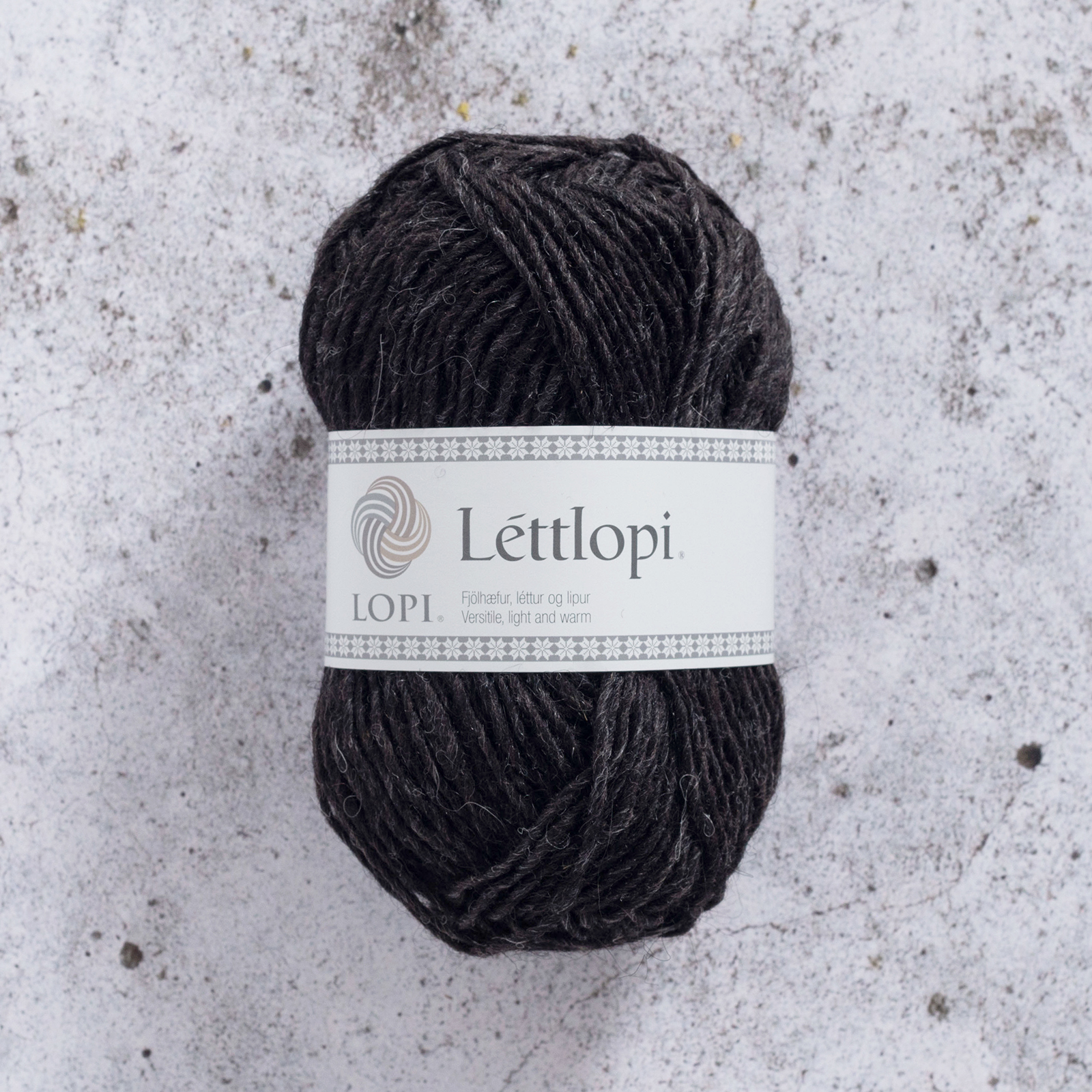 Lettlopi 50 g Black Sheep 0052 Stickfasthet 18 m/10 cm