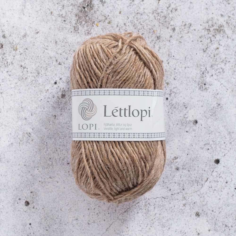 Lettlopi 50 g Barley 1419 Stickfasthet 18 m/10 cm