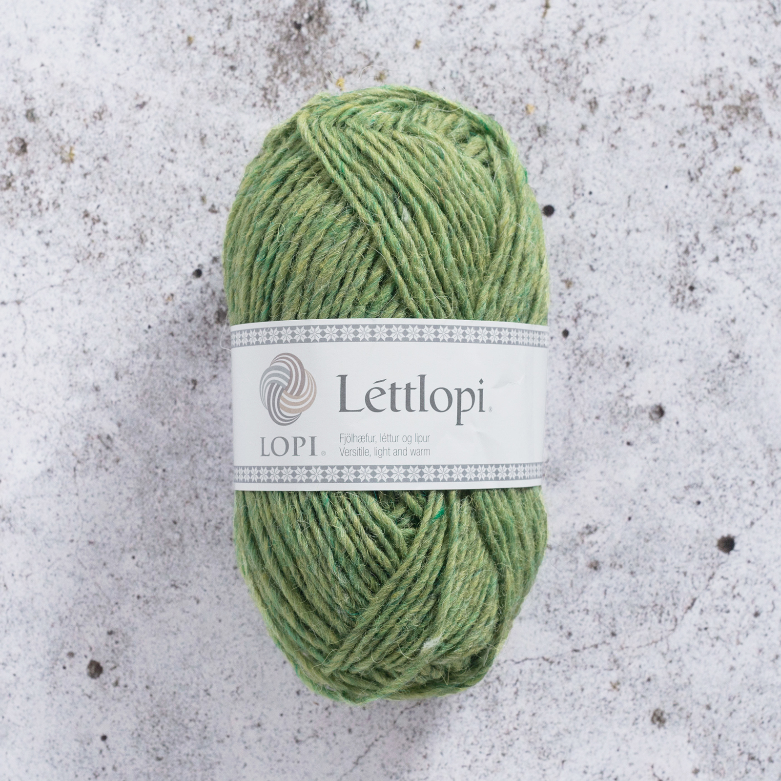 Lettlopi 50 g  Spring Green Heather 1406 Stickfasthet 18 m/10 cm