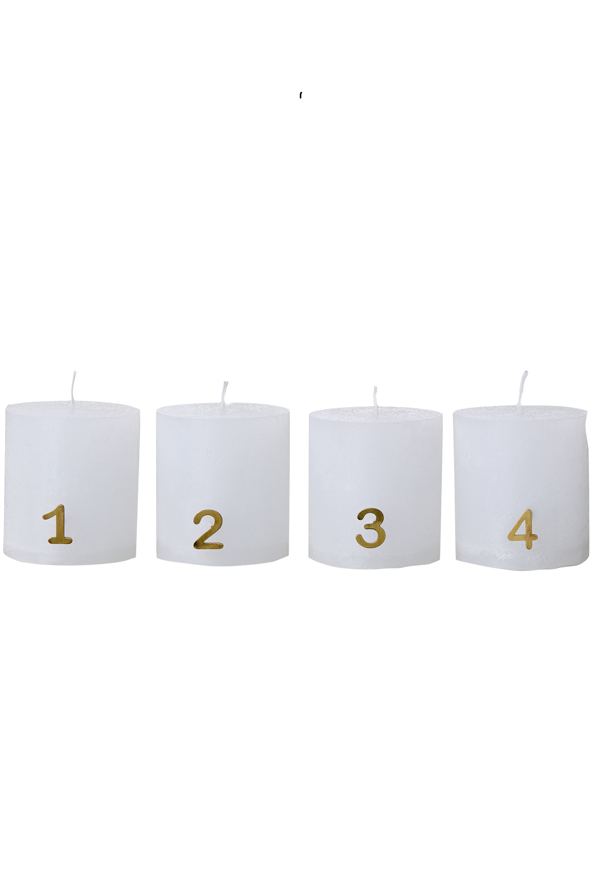 Adventssiffror - Ljussmycke - Ljusnål - Advent 1-2-3-4 - Metall - Mässing